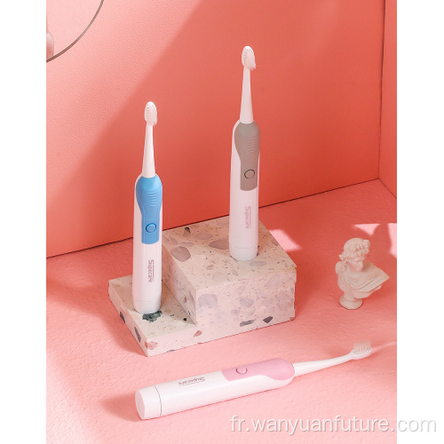 Brosse à dents électrique IPX7 étanche à l'adulte adulte de voyage sonore à dents brosse à dents